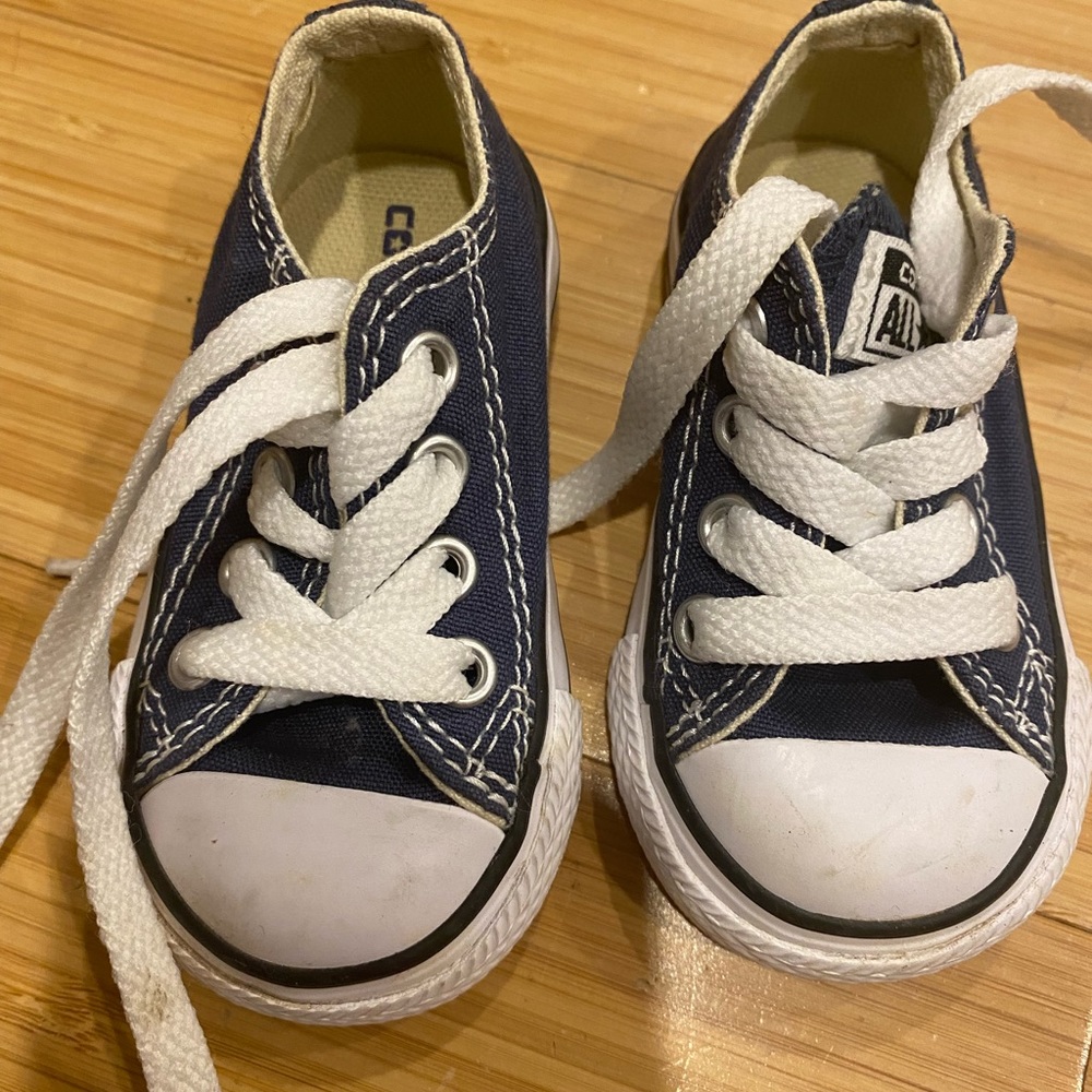 Navy toddler converse